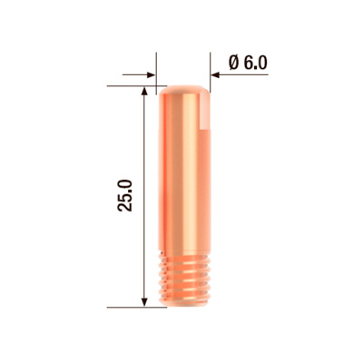 Контактный наконечник Fubag M6x25 d0,8 (FB 150)