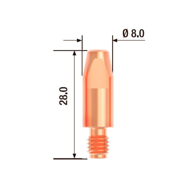 Контактный наконечник Fubag M6x28 d1,2 (FB 250/360)